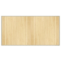 vidaXL Rug Rectangular Light Natural100x200 cm Bamboo 2
