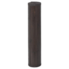 vidaXL Rug Rectangular Dark Brown100x200 cm Bamboo 3