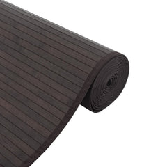 vidaXL Rug Rectangular Dark Brown100x200 cm Bamboo 4