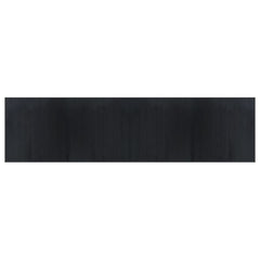 vidaXL Rug Rectangular Black100x400 cm Bamboo 2
