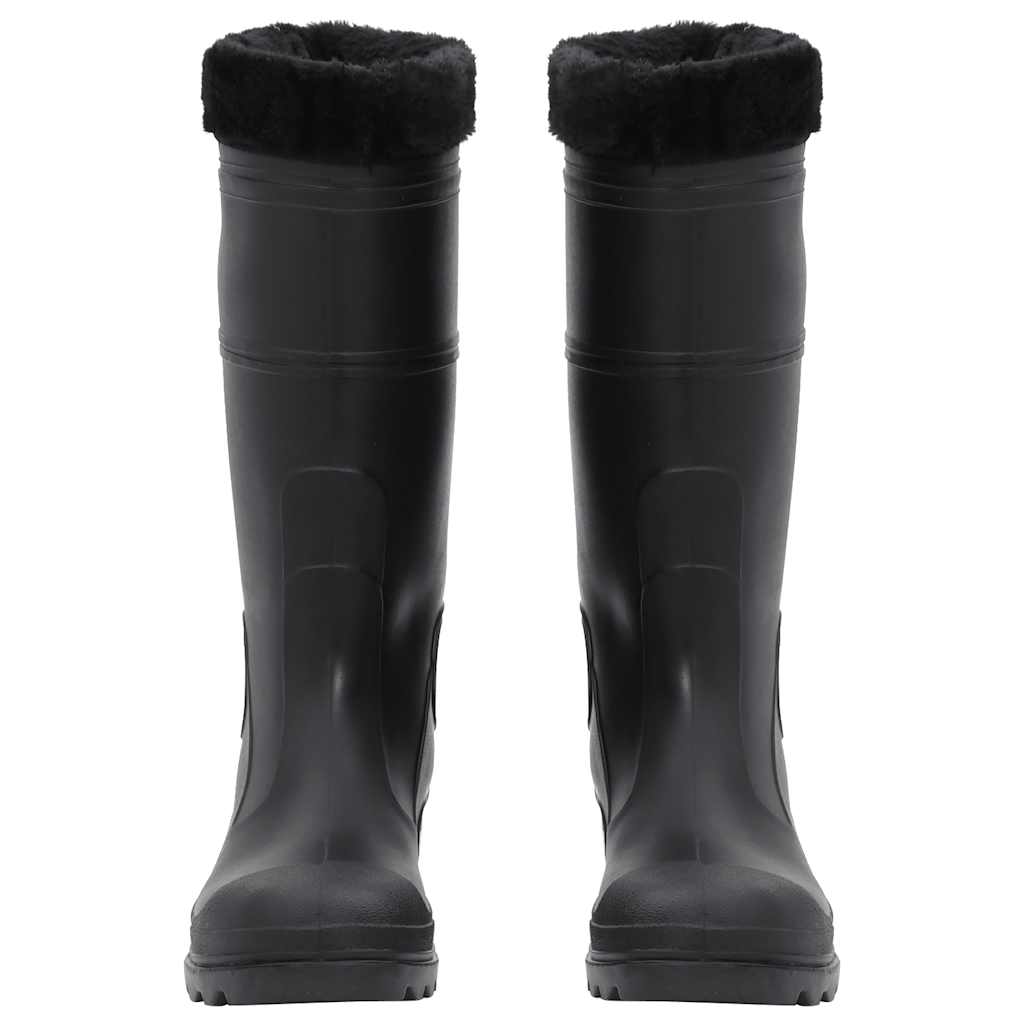 Rain Boots with Removable Socks Black Size 41 PVC, image 3