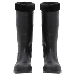 Rain Boots with Removable Socks Black Size 41 PVC, image 3