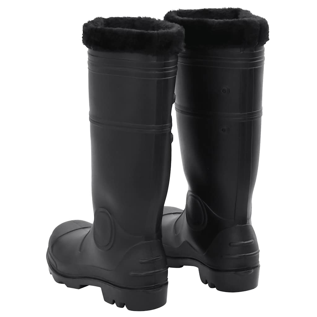 Rain Boots with Removable Socks Black Size 41 PVC, image 4