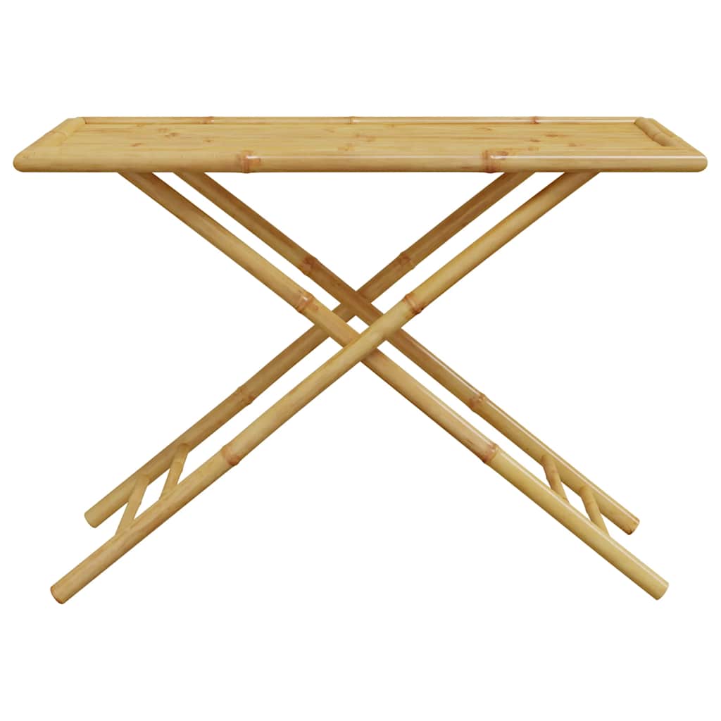 vidaXL Folding Garden Table 110x55x75 cm Bamboo 4
