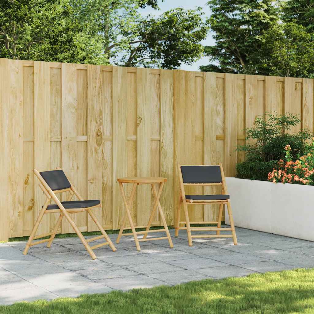 Folding Garden Table Bamboo 55 x 75 cm