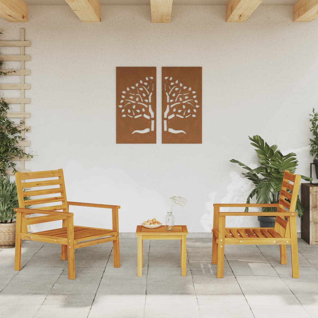 Garden Set Solid Wood Acacia Chair