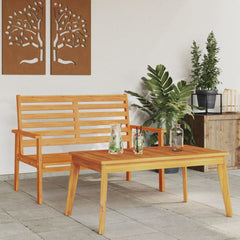 Garden Set Solid Wood Acacia Bench + table