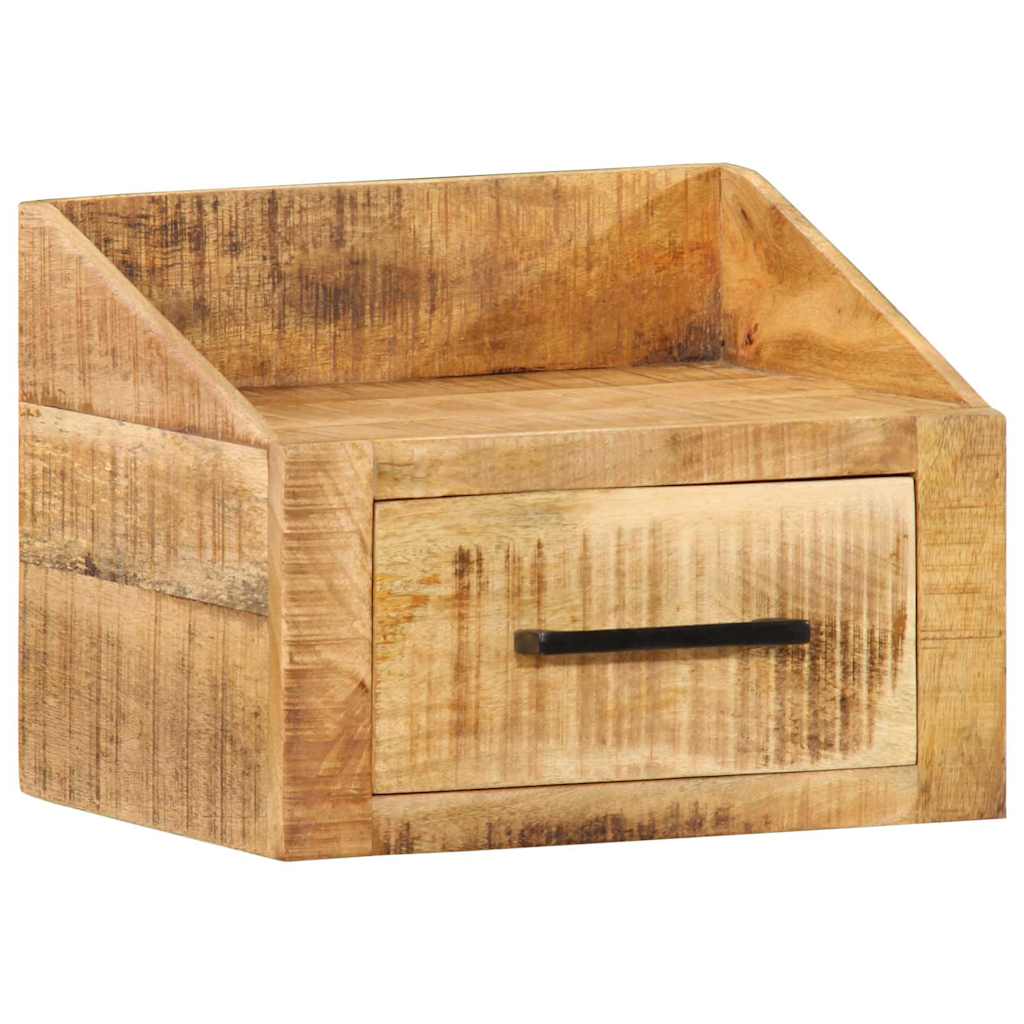vidaXL Bedside Cabinet Brown 40 x 30 x 30 cm Solid Mango Wood 3