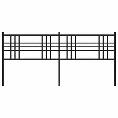 vidaXL Metal Replace Headboard Black 193cm 4