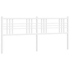 vidaXL Metal Replace Headboard White 180cm 2