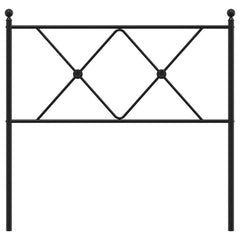 vidaXL Metal Replace Headboard Black 90cm 4