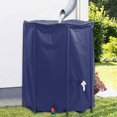 Water Tank with Tap Foldable PVC Blue 1250 l