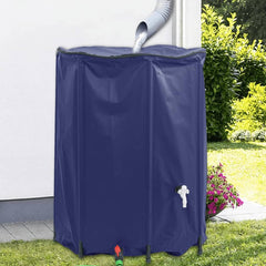 Water Tank with Tap Foldable PVC Blue 1350 l
