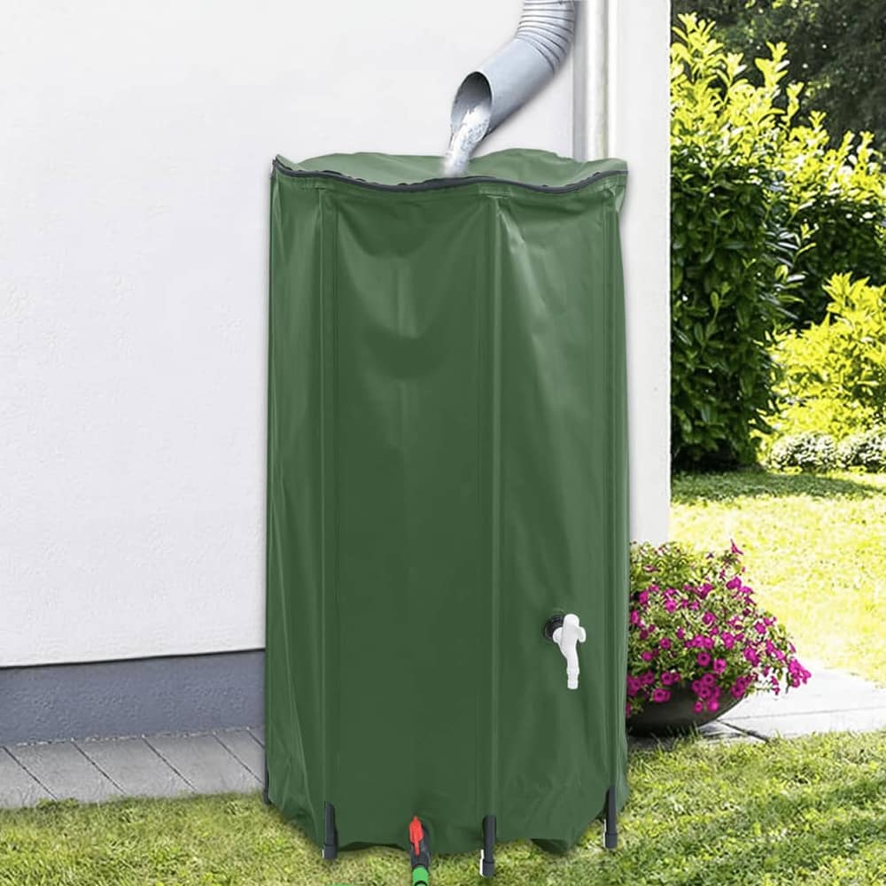 Collapsible Rain Water Tank Green 380 l