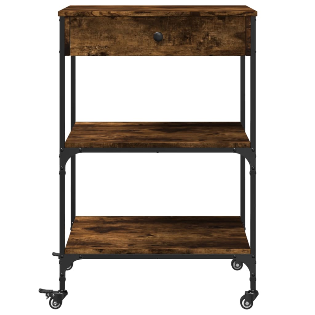 Kitchen Trolley 60x48x89,5 cm Engineered Wood Smoked oak