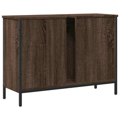 vidaXL Bathroom Sink Cabinet Brown Oak 80x30x60 cm Engineered Wood 6