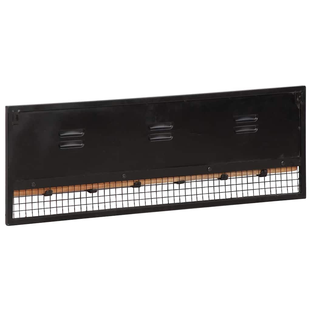 vidaXL Wall-mounted Coat Rack 90x11x30 cm Solid Wood Mango 3