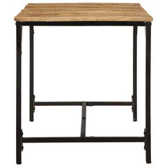 vidaXL Dining Table 140x70x75 cm Solid Wood Rough Mango 3