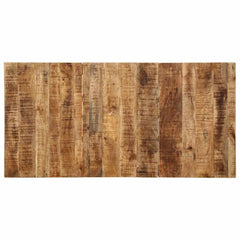 vidaXL Dining Table 140x70x75 cm Solid Wood Rough Mango 4