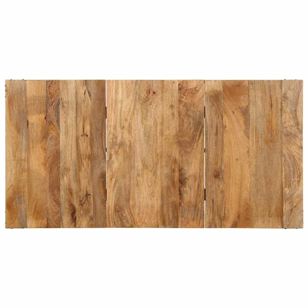 vidaXL Dining Table 160x80x75 cm Solid Wood Mango 4