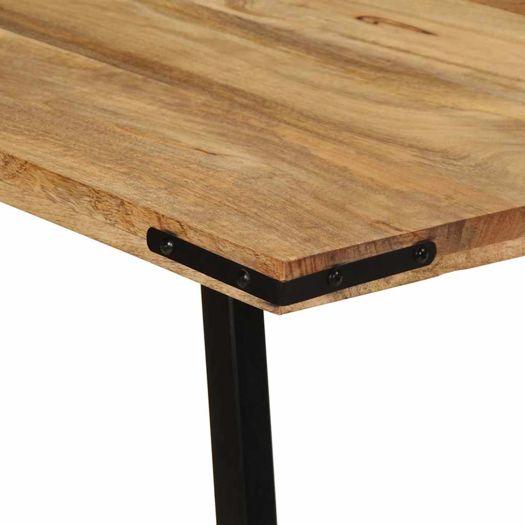 vidaXL Dining Table 160x80x75 cm Solid Wood Mango 5