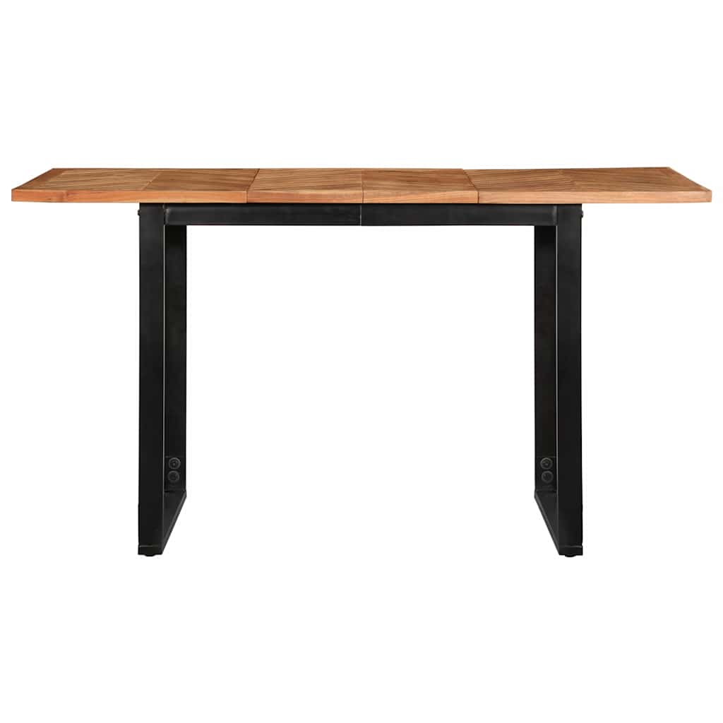 vidaXL Dining Table 140x70x75 cm Solid Wood Acacia 2