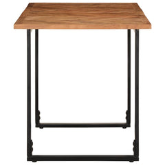 vidaXL Dining Table 140x70x75 cm Solid Wood Acacia 3