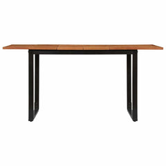 vidaXL Dining Table 160x80x75 cm Solid Wood Acacia 2