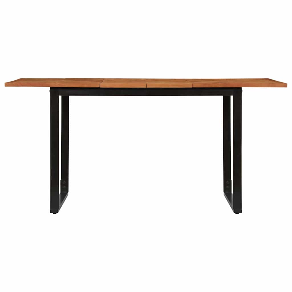 vidaXL Dining Table 160x80x75 cm Solid Wood Acacia 2