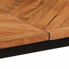vidaXL Dining Table 160x80x75 cm Solid Wood Acacia 6