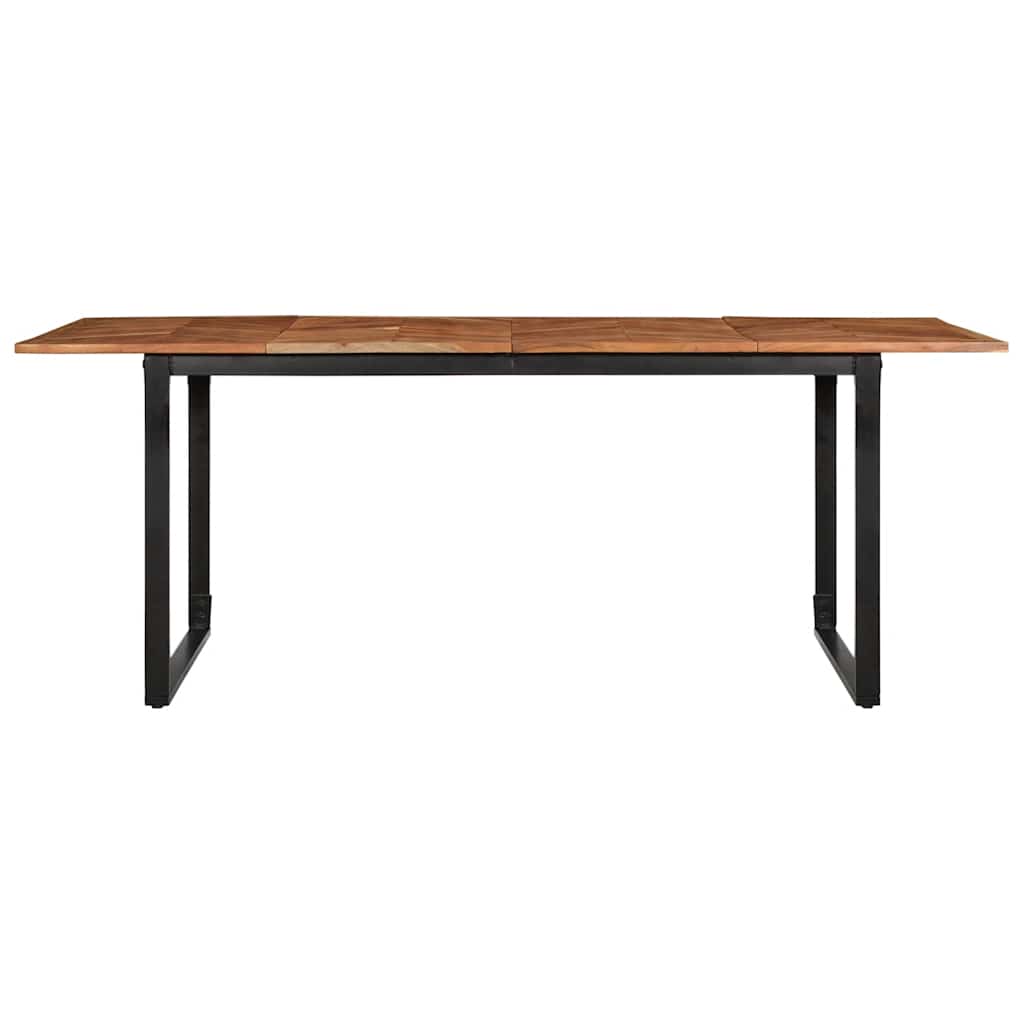 vidaXL Dining Table 200x100x75 cm Solid Wood Acacia 2