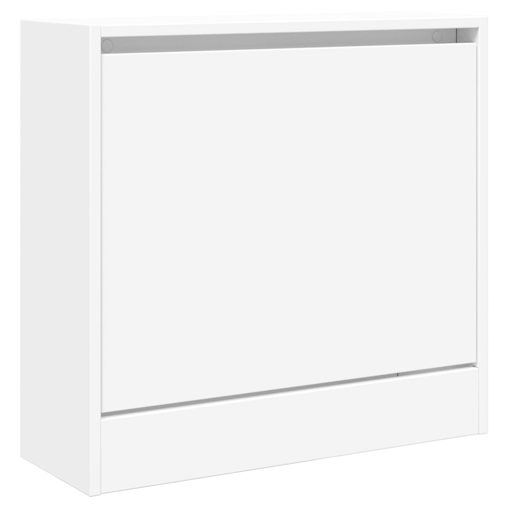 vidaXL Shoe Cabinet White 60x21x57 cm Engineered Wood 4