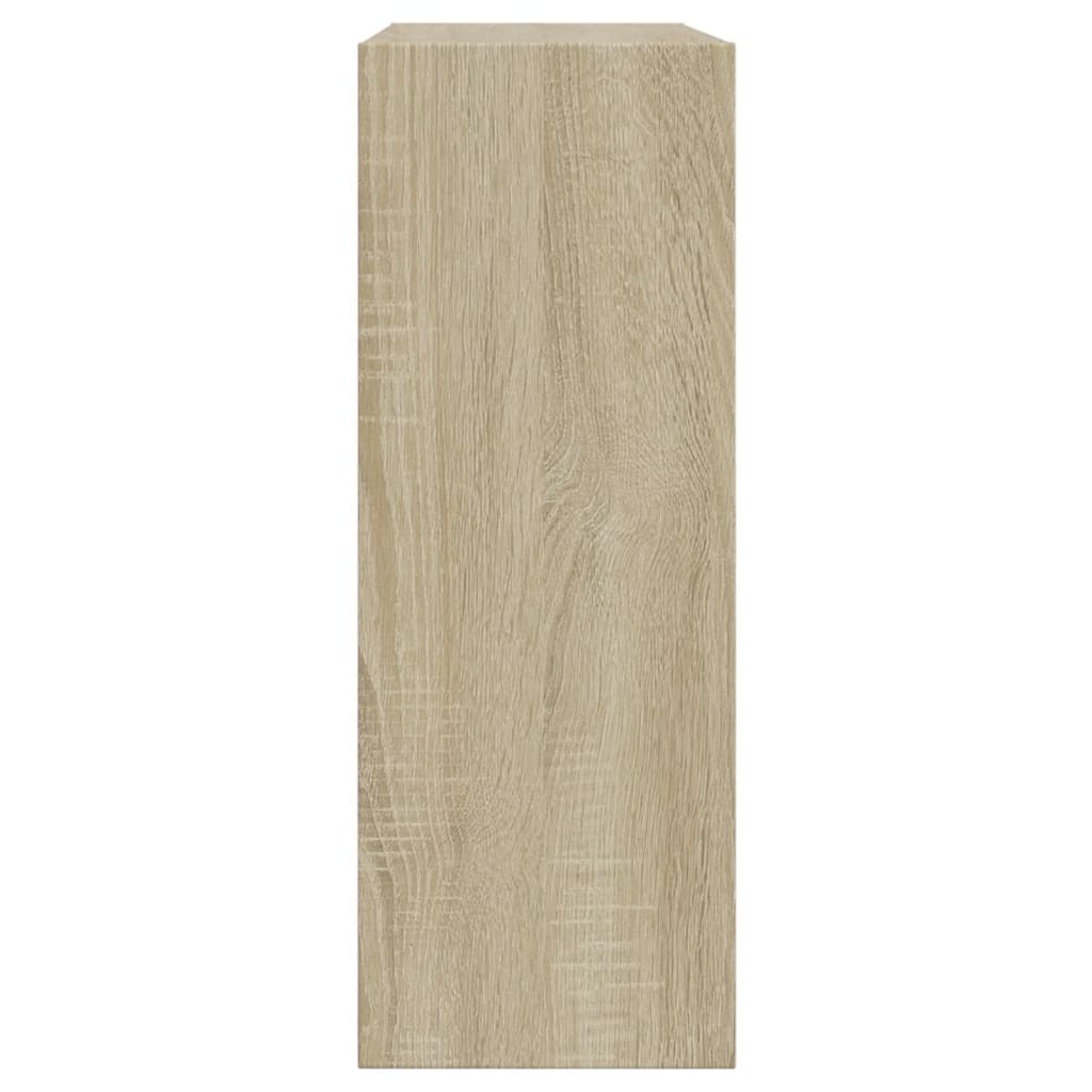 vidaXL Shoe Cabinet Sonoma Oak 60x21x57 cm Engineered Wood 6