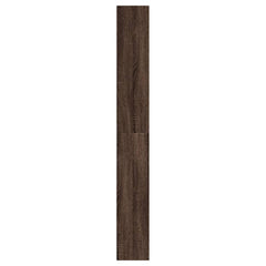 vidaXL Shoe Cabinet Brown Oak 60x21x163.5 cm Engineered Wood 6