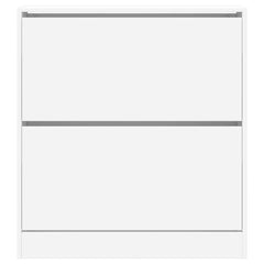 vidaXL Shoe Cabinet White 80x21x87.5 cm Engineered Wood 5