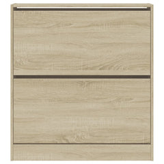 vidaXL Shoe Cabinet Sonoma Oak 80x21x87.5 cm Engineered Wood 5