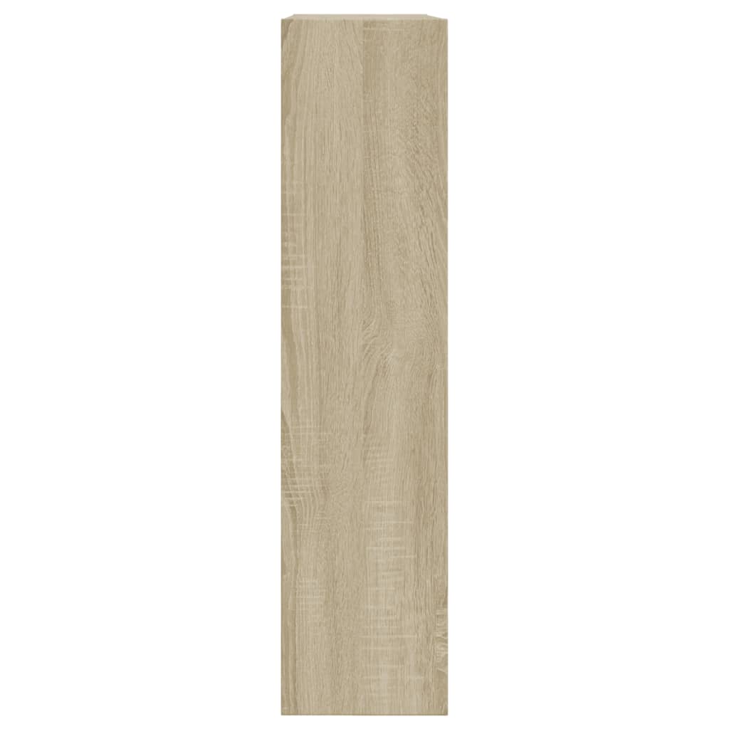 vidaXL Shoe Cabinet Sonoma Oak 80x21x87.5 cm Engineered Wood 6