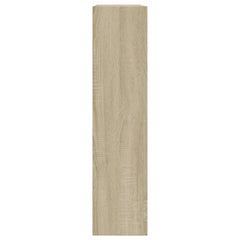 vidaXL Shoe Cabinet Sonoma Oak 80x21x87.5 cm Engineered Wood 6