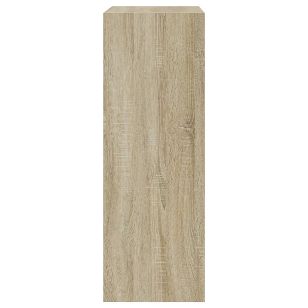 vidaXL Shoe Cabinet Sonoma Oak 60x34x96.5 cm Engineered Wood 6