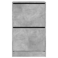 vidaXL Shoe Cabinet Concrete Grey 60x34x96.5 cm Engineered Wood 5