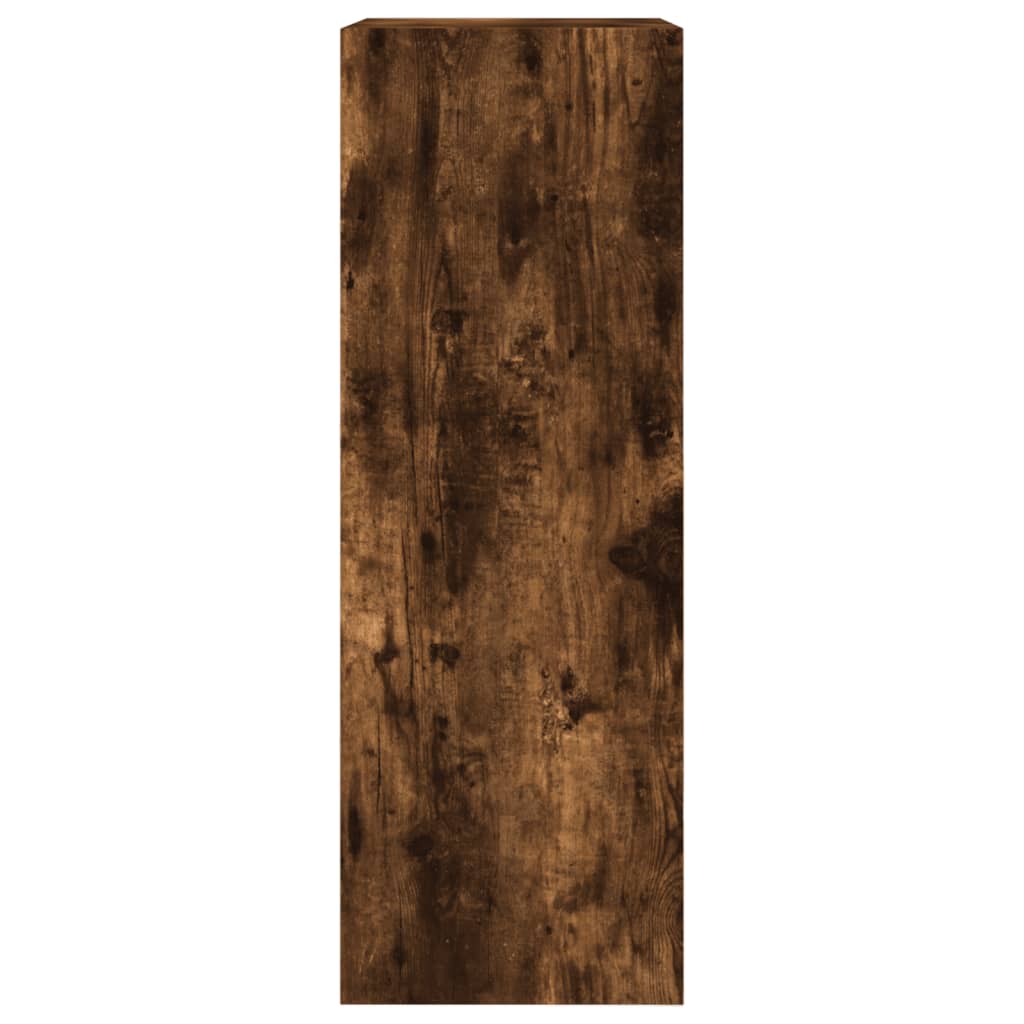 vidaXL Shoe Cabinet Smoked Oak 60x34x96.5 cm Engineered Wood 6