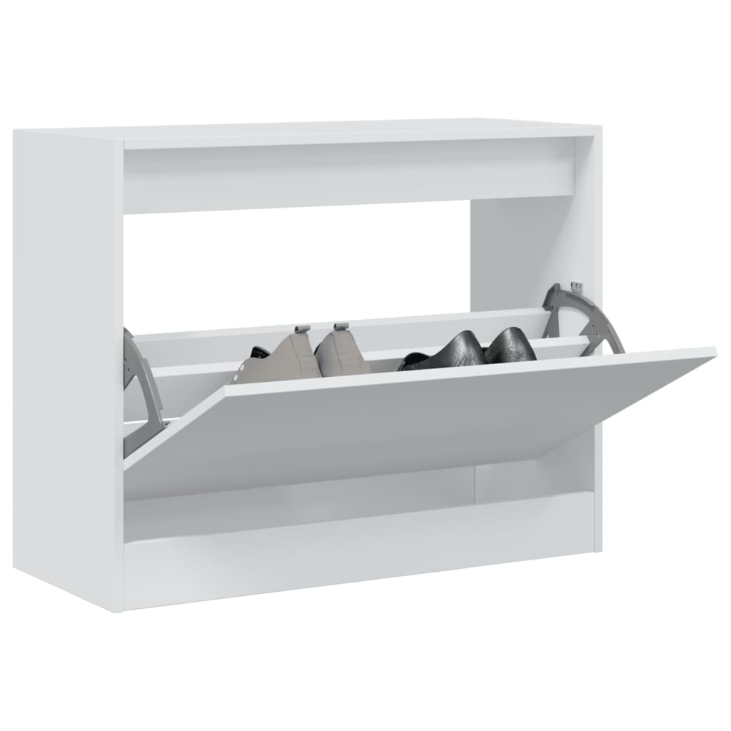 vidaXL Shoe Cabinet with 4 Flip-Drawers 80x34x187.5 cm