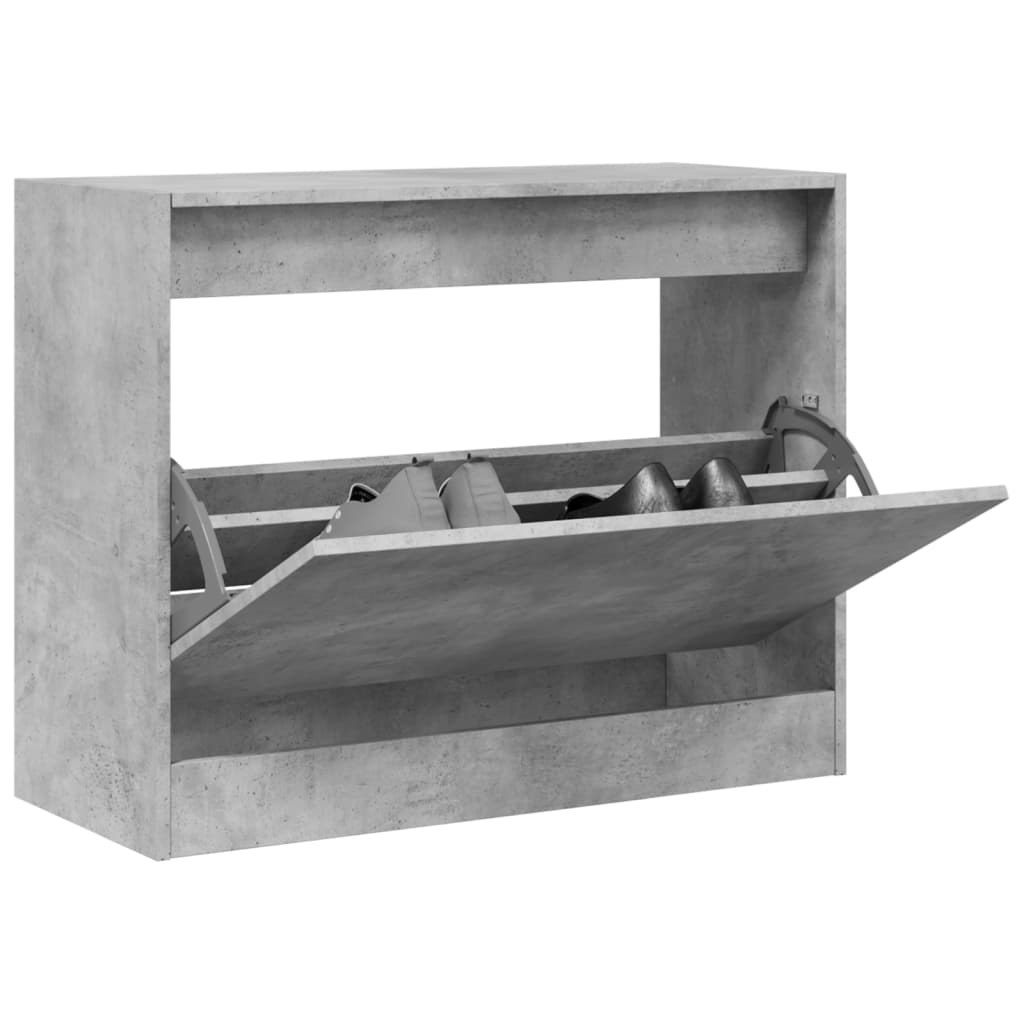 vidaXL Shoe Cabinet with 4 Flip-Drawers 80x34x187.5 cm