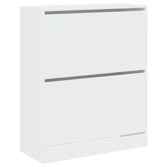 vidaXL Shoe Cabinet White 80x34x96.5 cm Engineered Wood 4