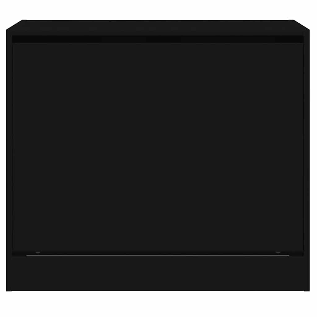 vidaXL Shoe Cabinet Black 80x42x69 cm Engineered Wood 5