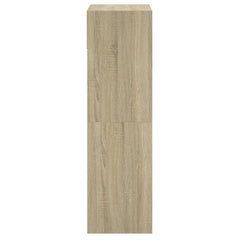 vidaXL Shoe Cabinet Sonoma Oak 60x34x116 cm Engineered Wood 6