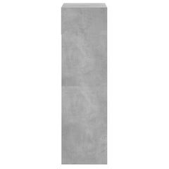vidaXL Shoe Cabinet Concrete Grey 60x34x116 cm Engineered Wood 6