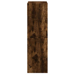vidaXL Shoe Cabinet Smoked Oak 60x34x116 Engineered Wood 6