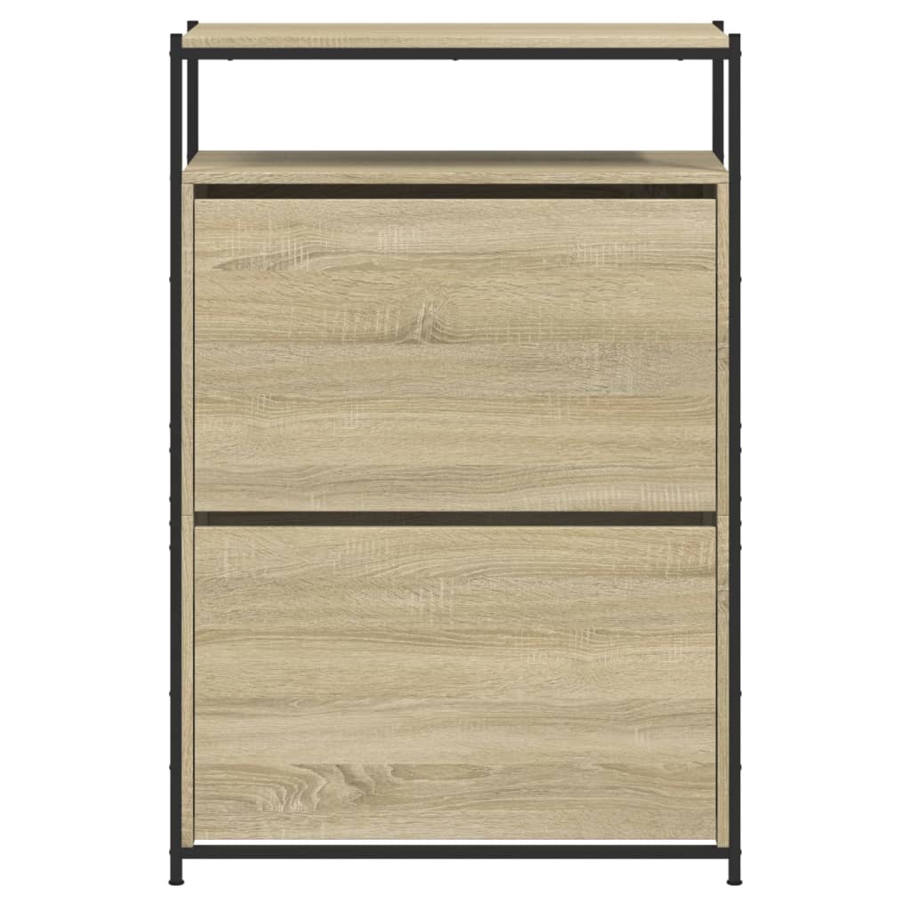 vidaXL Shoe Cabinet Sonoma Oak 0 5