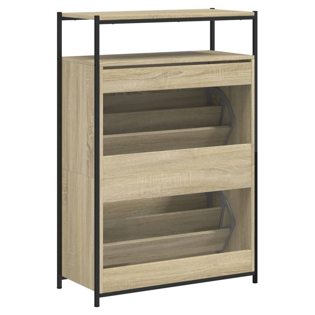 vidaXL Shoe Cabinet Sonoma Oak 0 6